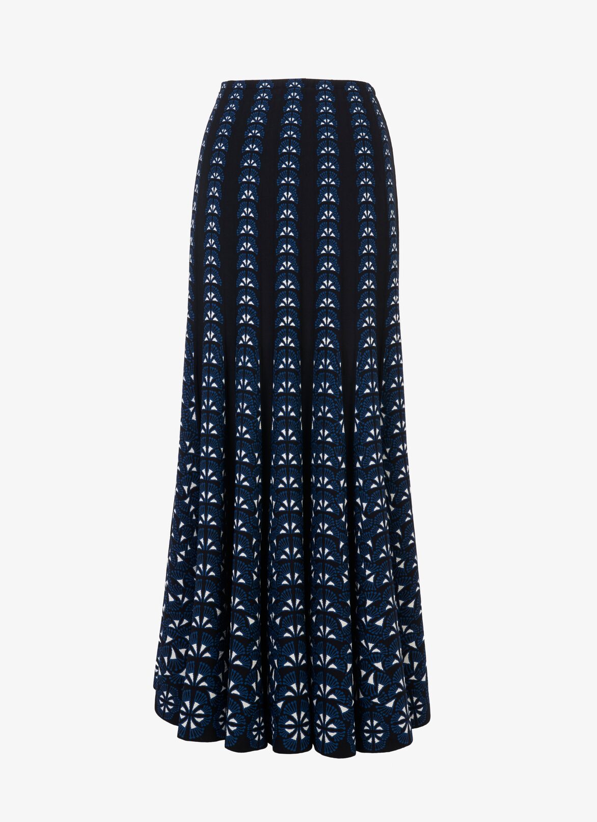 Long Flowing Skirt
 ALAÏA BLACK/BLUE LONG FLOWING SKIRT